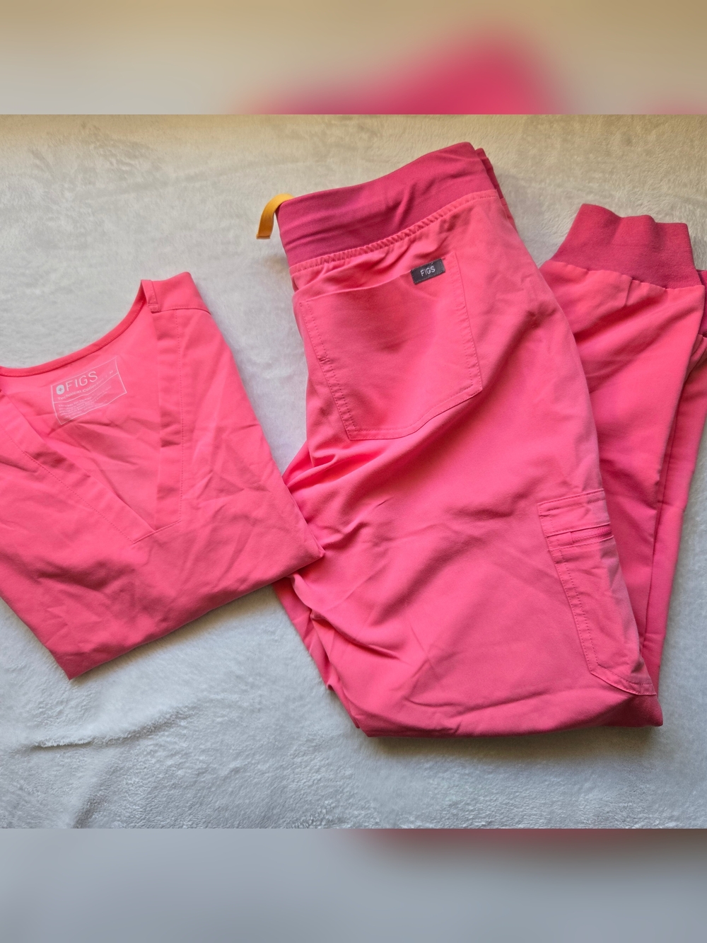 FIGS Women's Pink Scrub Jogger Pants